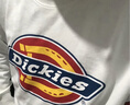 Dickies秋季男女同款情侣logo印花圆领卫衣DK007059 白色 XL  实拍图