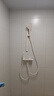 惠达（HUIDA）淋浴花洒套装一体精铜无顶喷简易浴室卫浴花洒全套洗澡奶白DW699 实拍图