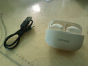 联想（lenovo）真无线蓝牙耳机 半入耳式耳机 音乐运动游戏耳机蓝牙5.4 适用苹果小米手机 EA110月岩白 实拍图