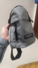 运动跑步包男休闲斜挎包手机包防泼水健身包女单肩包 灰色 实拍图