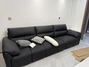 林氏家居真皮沙发客厅轻奢高级感2025新款钢琴键沙发头层牛皮家具PS060 3.05m|黑茶色|加厚头层牛皮 实拍图