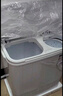 奥克斯（AUX）洗衣机半自动家用双缸双桶大容量小型租房宿舍波轮双杠强力去污省水电 【国补】13公斤【洗8+脱5+终身联保】黑色 实拍图