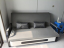 葵竹冉韵折叠沙发床一体两用小户型伸缩床阳台多功能床猫抓皮客厅折叠床 太空灰+黑架 【1.58m储物款】5cm海绵+2cm椰棕 实拍图