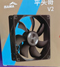 先马（SAMA）平头哥V2 入门级FDB轴承风扇 12CM机箱散热风扇/1800转速PWM/4Pin调速/大风量/低噪音/8减震垫 实拍图