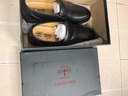 蜻蜓牌男士皮鞋正装鞋套脚透气商务休闲皮鞋男特大码中老年人爸爸鞋子男 黑色 41 实拍图