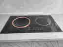 富得莱嵌入式电磁炉双灶电陶炉家用大功率3500w凹面双头电灶台套装 一电一陶/换装免改孔 实拍图