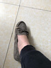 苏妃妃（sufeifei）豆豆鞋女 春秋单鞋女瓢鞋平底防滑软底一脚蹬蛋卷鞋孕妇大码工作 928-1灰绿色（单里） 41 实拍图