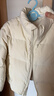 优衣库童装男童女童蓬松羽绒茄克外套夹克羽绒服478148 01 乳白色 120 实拍图