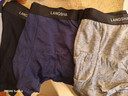 浪莎男士内裤男纯棉10A抗菌平角裤透气中腰男式四角裤男生裤头4条装 实拍图