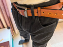 京东京造针扣男士皮带 真皮牛皮腰带自动扣生日新年礼物新款自营 110cm棕 实拍图