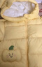 巴拉巴拉童装儿童羽绒服宝宝男女童2025冬装新款婴儿外套保暖上衣泡芙羽绒 黄色小南瓜31004-白鸭绒 100 （充绒量81g 适合2-3岁） 实拍图