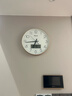天王星（Telesonic）挂钟客厅钟表自动对时钟万年历温度挂表挂墙免打孔电波钟36cm 实拍图