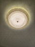 世界之星 欧式水晶吸顶灯led温馨卧室灯现代简约客厅灯过道走廊灯阳台灯具 直径60cm+高亮三色LED光源 实拍图