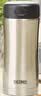 膳魔师（THERMOS） 不锈钢保温杯男商务定制水杯车载办公室便携杯子400ml JCG-400 不锈钢色 400ml 实拍图