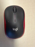 罗技（Logitech）M185鼠标 无线鼠标 办公鼠标 对称鼠标 黑色红边 带无线2.4G接收器 实拍图