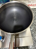 康巴赫炒锅不粘锅316L不锈钢炒菜锅32cm蜂窝平底煎炒锅电磁炉燃气灶通用 实拍图