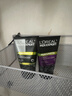 欧莱雅（LOREAL）男士洗面奶控油清痘深层清洁磨砂抗黑头角质氨基酸洁面乳男青少年 （炭爽抗黑头+炭爽控油双效）男士洁面共300ml 实拍图