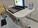 甄严选 可移动电脑桌升降床边桌床上学习桌办公懒人书桌简易折叠小桌子 【可折叠】暖白色60*40CM 实拍图