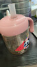 贝亲儿童牛奶杯1-3岁宝宝喝水喝奶PPSU直饮奶瓶双吸管水杯 粉色330mL 实拍图