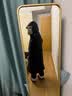 高梵黑金鹅绒服航海机能3.0八格男女同款长款羽绒服 黑色 S 实拍图