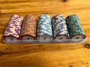 猎富德州筹码棋牌室专用卡片筹码币德州扑克积分币打麻将打牌码币 （1+2+5+10+20）共100片+盒子 实拍图