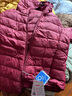 鸭鸭（YAYA）佟丽娅同款秋冬轻薄羽绒服女冬装短款鸭绒轻型薄款女士保暖外套K 酒红色 3XL (180) 实拍图