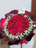 幽客玉品情人节鲜花速递红玫瑰花束表白送女友老婆生日礼物全国同城配送 33朵红玫瑰花束—女王款 实拍图
