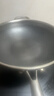 赫巴兹（HZIB）德国不粘锅316不锈钢炒锅炒菜锅具少油烟平底炒锅电磁炉燃气通用 双面屏+玻璃盖内径32外径 34cm 实拍图