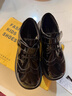 罗蒙男童皮鞋黑色软底英伦风学生演出鞋儿童表演大童西装单鞋 黑色 34 实拍图