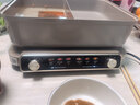 美的（Midea）电火锅鸳鸯锅火锅专用锅多功能锅料理烤肉锅分体式多功能一体电锅0氟钛陶电煮锅HGS352866S 实拍图