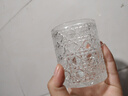 宝石纹玻璃杯INS风高颜值洋酒杯透明家用加厚鸡尾酒调酒啤酒杯子 宝石杯200ml*1 实拍图