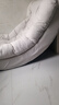 芝迈懒人沙发躺椅可躺可睡摇椅客厅阳台沙发家用轻奢月亮摇椅休闲单椅 米白色【麂皮绒】 【加厚款】 实拍图