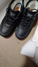 奥康（Aokang）棉鞋男冬季加绒保暖羊毛牛皮休闲中帮鞋马丁靴 黑色  41   实拍图