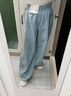 优衣库常规款女装休闲长裤/休闲运动裤降落伞裤子防晒裤475820 61 水蓝色 XS /155/58A 实拍图