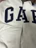 GAP男女装秋季款字母logo拉链连帽卫衣宽松外套美版868454 白色 XL 美码 XXL亚洲码185/108A 实拍图
