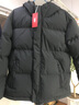京东京造羽绒服男鸭绒加厚防寒工装面包服防泼水冬季外套短款 黑色 L 实拍图