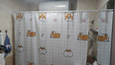 访客 浴帘优质涤纶加厚免打孔浴室防水隔断帘 柯基款1.8-1.8米带挂环 实拍图