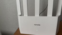 Tenda腾达路由器【千兆WiFi6+穿墙王】无线AX3000信号增强家用放大器Mesh限时补贴金榜一名云霄白立式 实拍图