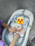 十月结晶婴儿洗澡盆新生儿大号可折叠智能感温格洛里蓝浴盆浴网浴垫3件套 实拍图