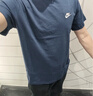 耐克(NIKE)春夏男短袖T恤 纯棉 运动休闲 经典简约 AR4999-410 深蓝M 实拍图