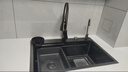 卡莎蒂5.0加厚水槽大单槽厨房水槽304不锈钢洗菜盆一体盆压纹集渣盆四孔 5.0加厚【68*46cm】4孔集渣-满配 实拍图