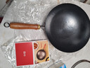 卢记厨具纯手工锻打家用炒菜无涂层不粘圆底炒锅煤气灶专用纯铁锅 1.5mm传统纯手工锻打精铁圆底炒锅 30cm 实拍图