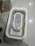 十月结晶婴儿洗澡盆新生儿大号可折叠宝宝无线数显浴盆+浴架月魄灰 实拍图