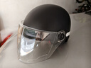 车赞3C认证电动车头盔女电瓶车安全帽男士四季通用冬季保暖防雨头盔 3C黑色头盔（高清镜片+送耳朵） 实拍图