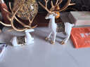 帕美居新中式鹿摆件花瓶装饰品隔断客厅电视柜酒柜玄关书房乔迁创意礼品 小号白鹿 实拍图