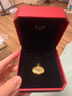 周大福儿童宝宝百福长命锁黄金吊坠(工费160)约4.7g EOF98礼物 实拍图