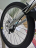 凤凰儿童自行车6-12岁自行车学生12-18岁大童山地自行车双碟刹带减震 银白色-变速辐条轮 22寸（适合身高140-155cm） 实拍图