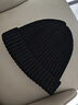 海澜之家（HLA）帽子男士秋冬季保暖加绒毛线针织帽女含羊毛防风防寒 黑色 实拍图