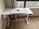 傲风A4电竞桌实木电动升降电脑桌办公书桌子国家补贴白色1.2*0.6m 实拍图