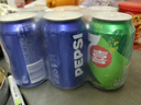 百事可乐Pepsi 可乐*4+7喜*1+美年达*1 碳酸饮料 汽水330ml 混合装 实拍图